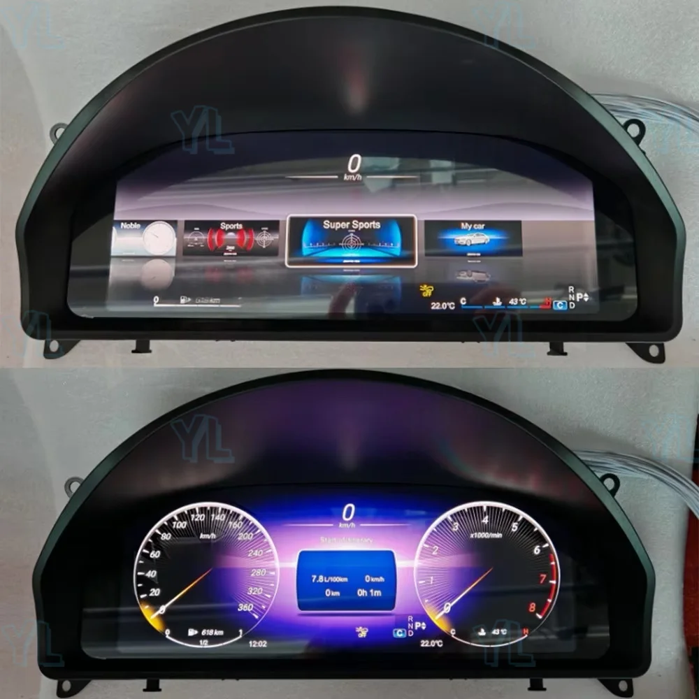 LCD Car Digital Cluster Instrument CockPit For Benz GLK X204 GLK350 GLK300 GLK280 C-Class W204 2008 - 2015 Speedmeter Dashboard
