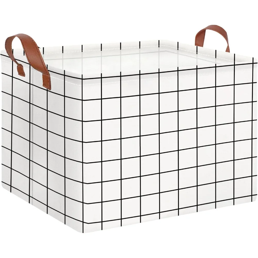 

Rectangular Storage Basket, Collapsible Waterproof Coating Storage Box with Handles, Gift Baskets, Shelf Basket