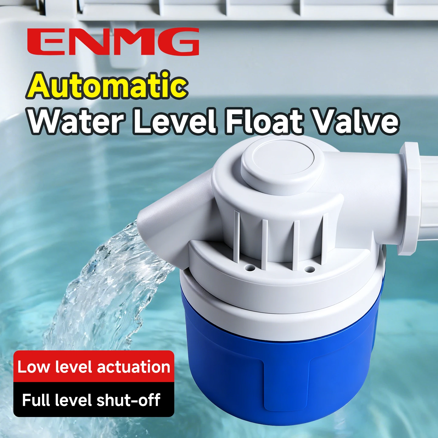 ENMG Automatic High Flow Water Level Control Valve Water Tank Tower Float Switch Full Auto Stop Low Auto Open 1 Inch 4 Points
