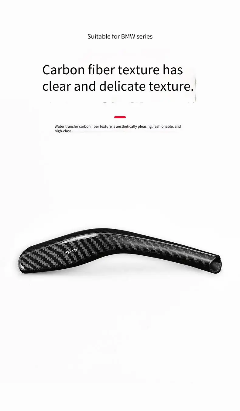 Für Tesla Model 3 Highland & Model Y ABS Carbon-Faser Lenkrad Blinkerhebel-Abdeckung Kratzfestes Zubehör – Detail 6