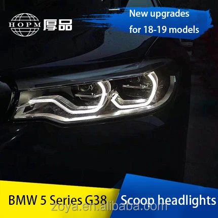 Headlight Assembly Upgrade High-End LED Retrofit Laser Daytime Running Lights for 18-19 5 Series G38