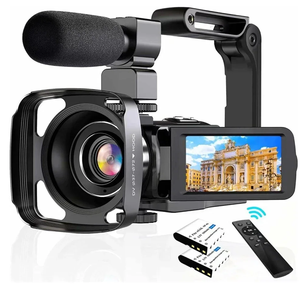 Digitale camera voor fotografie en 18X digitale zoom WIFI-webcam Compacte vlogcamera 3 '' 270 °   Flip-schermrecorder