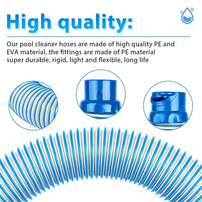 

(ABHW) R0527700 Шланг для очистителя бассейнов Zodiac Baracuda MX6 MX8, 39-дюймовый шланг с поворотным замком для систем очистки бассейнов - 2 шт.