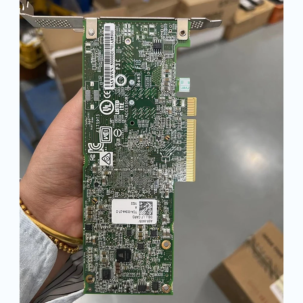 12GB 0TXCMC TXCMC DELL ADAPTEC ASR-8405 1GB 캐시 어레이 카드 HBA RAID 카드 빠른 배송 원래 품질