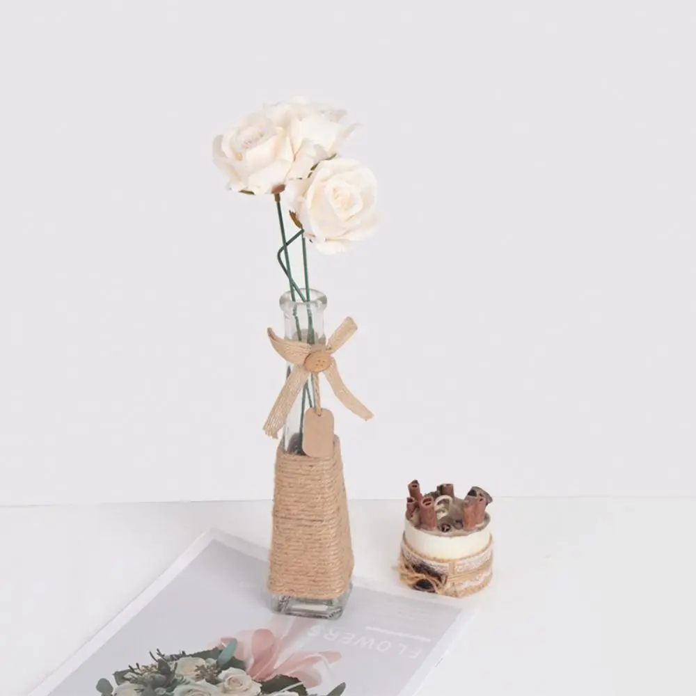 100 pz 2mm fiore artificiale stelo copertura in plastica nucleo in metallo fiore verde stelo fiorista vaso di fiori pianta artificiale bastone