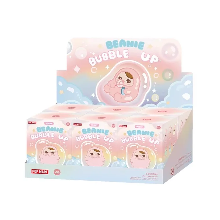 POPMART Pucky Beanie Bubble Up Series Blind Box Plush Pendant Toys
