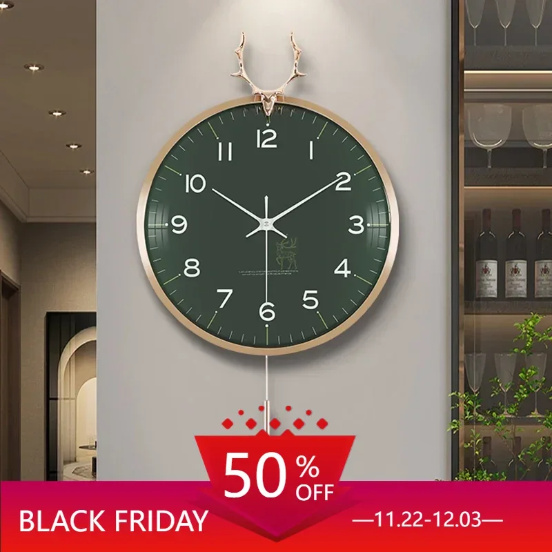 Decorative Wall Clock Modern House Decor Mural Arts White Digital Silent Self-adhesive Room Aesthetics Elegant Living Led Corner