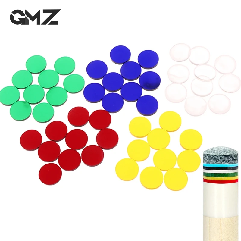 10Pcs 1.5cm Clear Tip Pads Diameter 15mm Play Cue Break Jump Cue Carom Pool Cue Snooker & Billiard Accessories