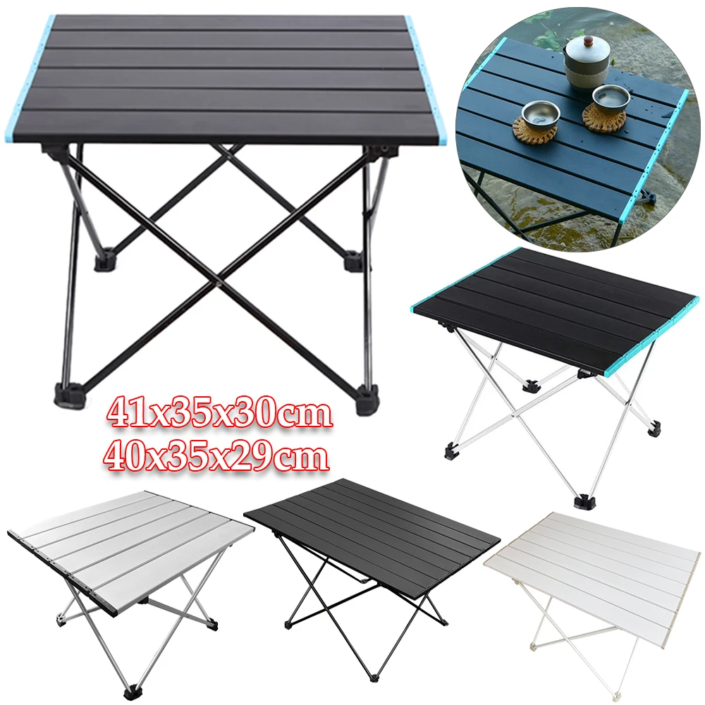 Portable Ultralight Folding Camping Table Foldable Outdoor Dinner Desk High Strength Aluminum Alloy For Garden Party Picnic BBQ