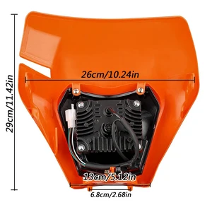 LED -LED -LED -Motor für KTM, EXCF, SX, SXF, XC, XCF, XCW, XCFW, 125, 150, 250, 300, 350, 450, 530, Motocross Enduro, Fahrrad Dirt 8 Hauptverkauf Farol da Faz 250 - №5