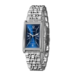 BERNY Rechteckige Luxusuhr für Herren, quadratische Herren-Armbanduhr, leuchtender Quarz, Edelstahl, lässige Mode, Tank-Armbanduhren