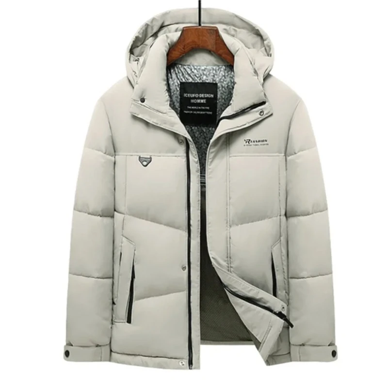 الشتاء سترة مبطنة بالقطن سترة في الهواء الطلق سميكة الدافئة معطف منتفخ رجل الشتاء عادية مقنع سترات الجرافين بطانة يندبروف معاطف #1