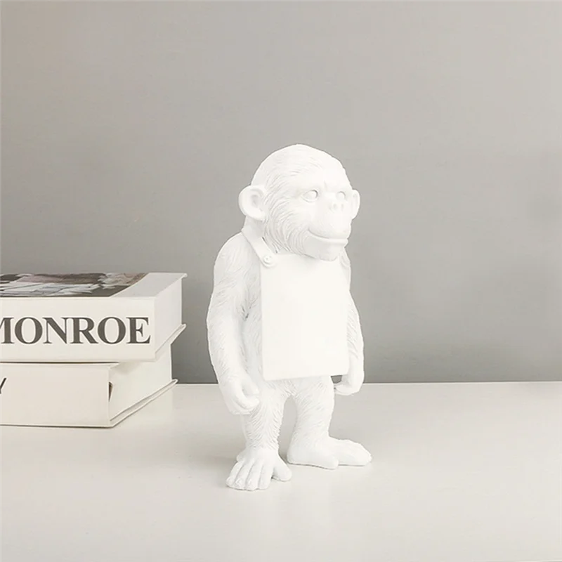 Animal Art Sculpture Desktop Statue Sticky Note Memo Board Desktop Office Decoration-N37R