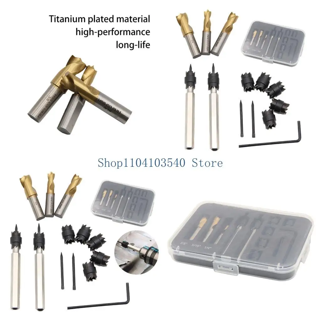 

02DC Heavy Duty 13pc Welding Spatter Removal Drill Set High Speed Steel Construction Multi Size Options Portable Workshop Tool