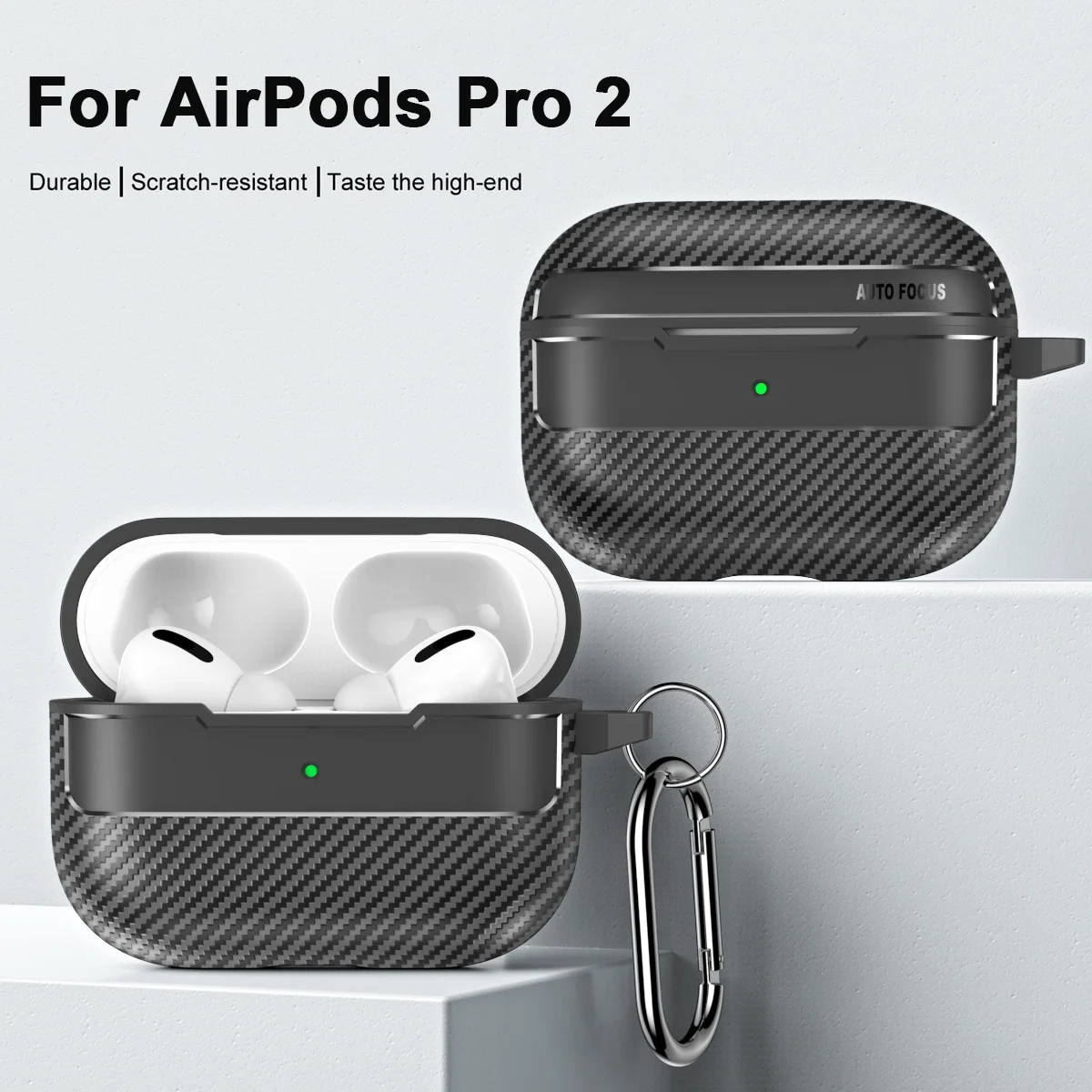 Carbon Fiber Case For AirPods Pro 2 Wireless Earphone Sleeve For AirPods 3 2 Shockproof Protective Cover For Air Pods Pro 2nd