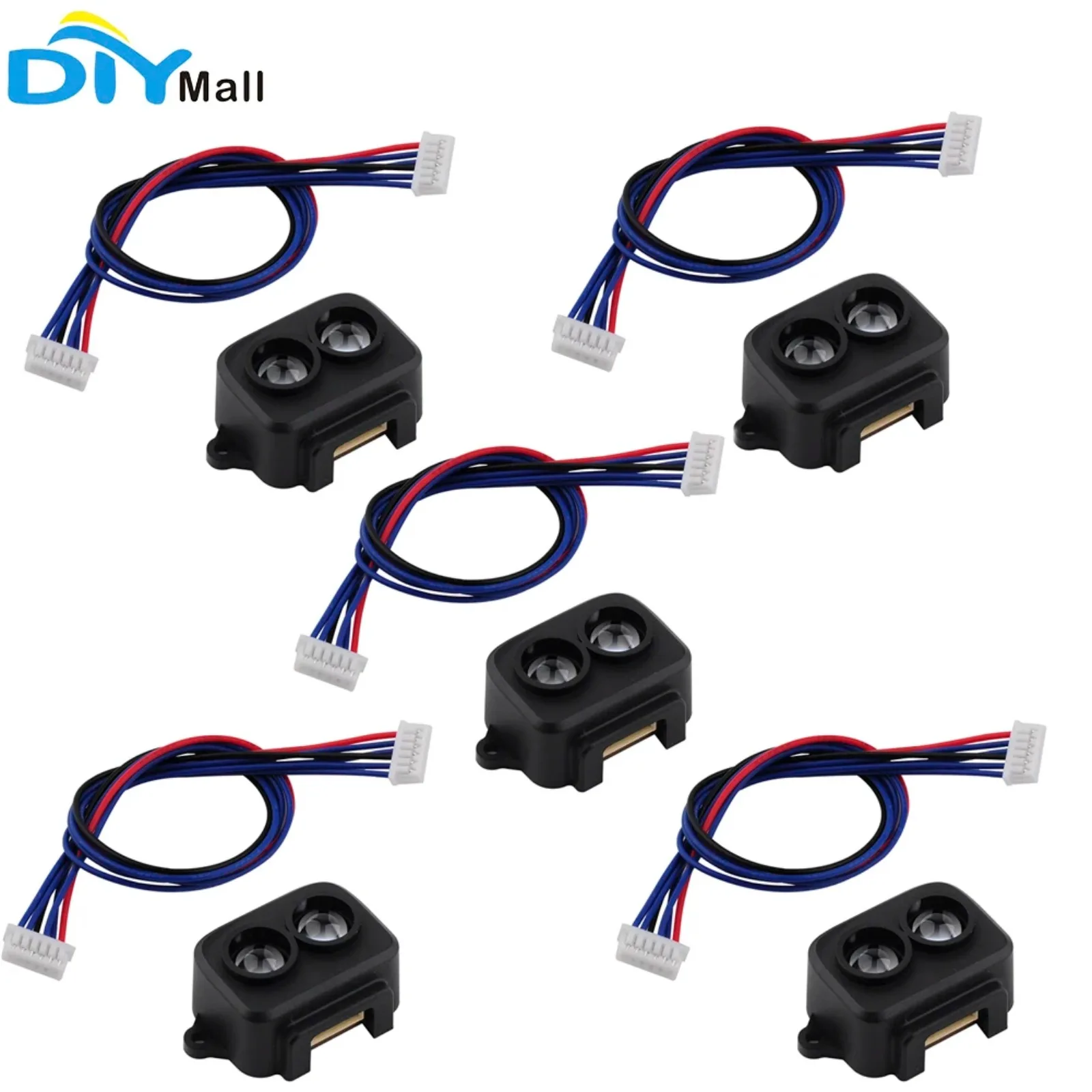 

Датчик дальномера TF-Luna LiDAR, одноточечный микромодуль измерения дальности, интерфейс UART IIC 5 В с кабелем 6P 1,25 мм