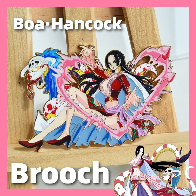 

Cute ONE PIECE Enamel Pin Boa Hancock Snake Brooch Lapel Pins Badge on Backpack Clothing Accessories Anime Jewelry Birthday Gift