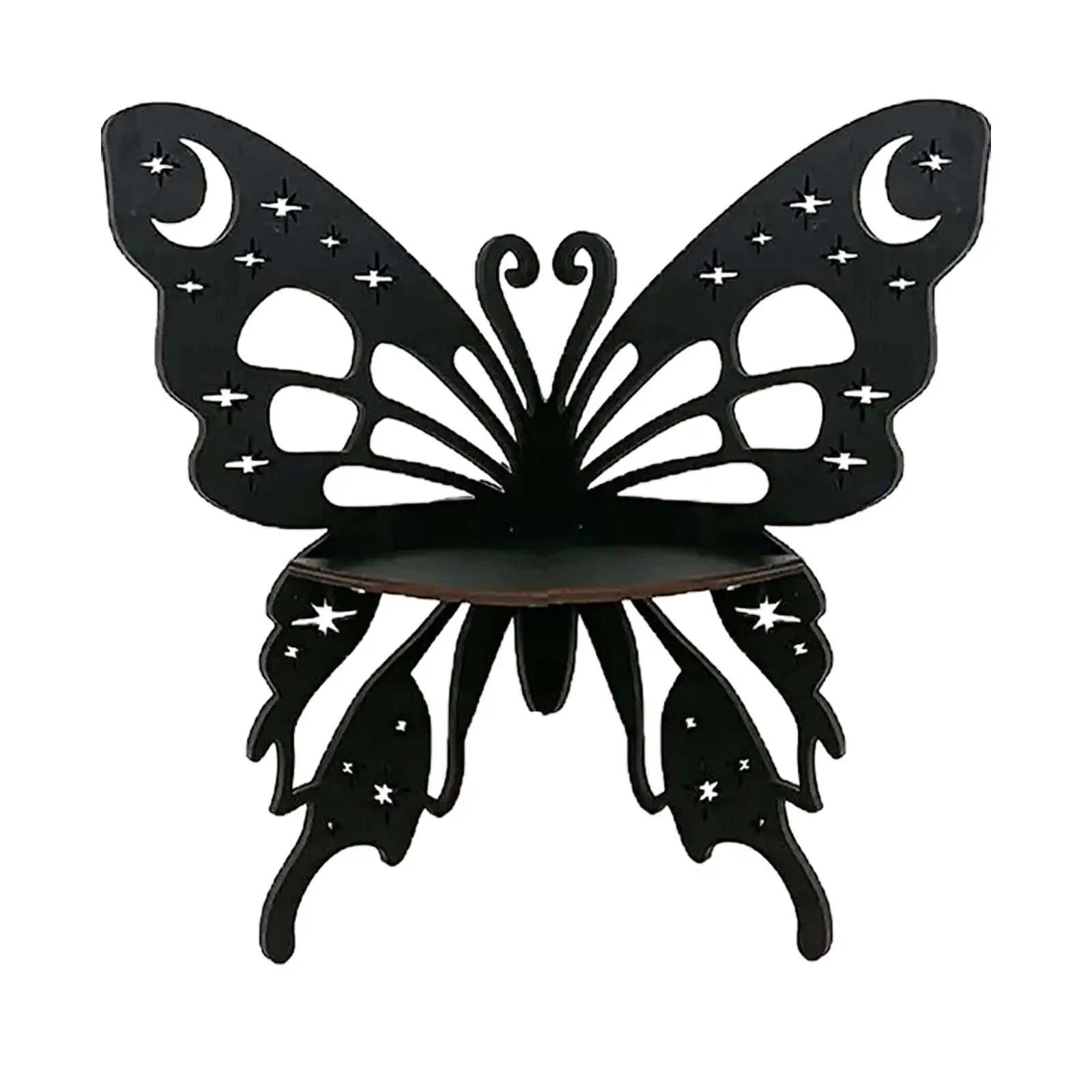 Butterfly Corner Shelf Wall Art Decor Storage Rack Boho Wall Shelf for Kitchen Entryway Living Room Office Housewarming Gift