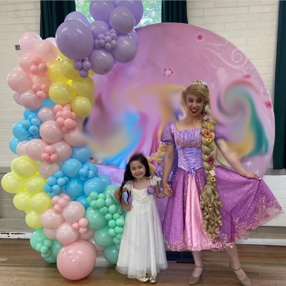 1 ensemble de ballons à thème princesse, guirlande, arche, kit de ballons en latex macaron pour la décoration de fête d'anniversaire, de baby shower, cadeau princesse