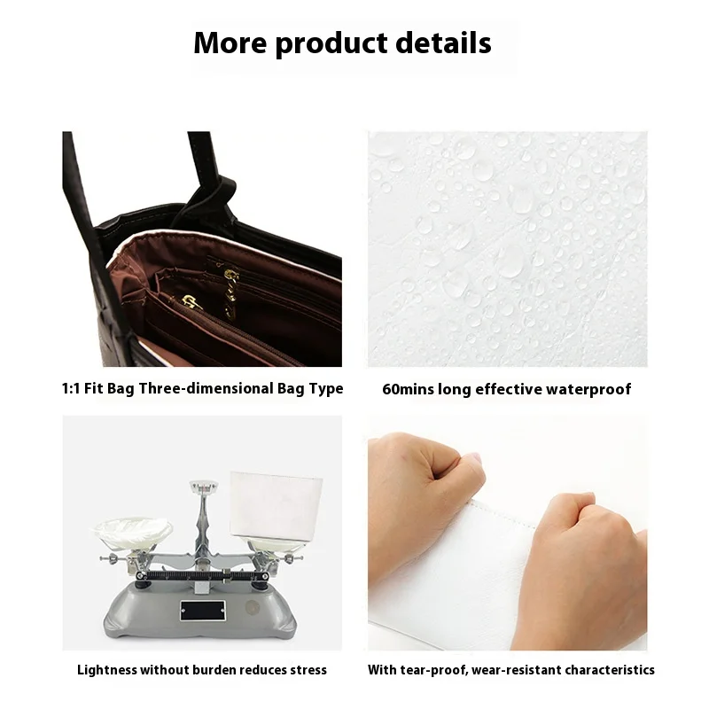 مقسم حقيبة لـ Goyard Saint Lousi حقيبة يد Dupont Paper حقيبة داخلية للسفر حقائب كتف محمولة إدراج دعم المشكل