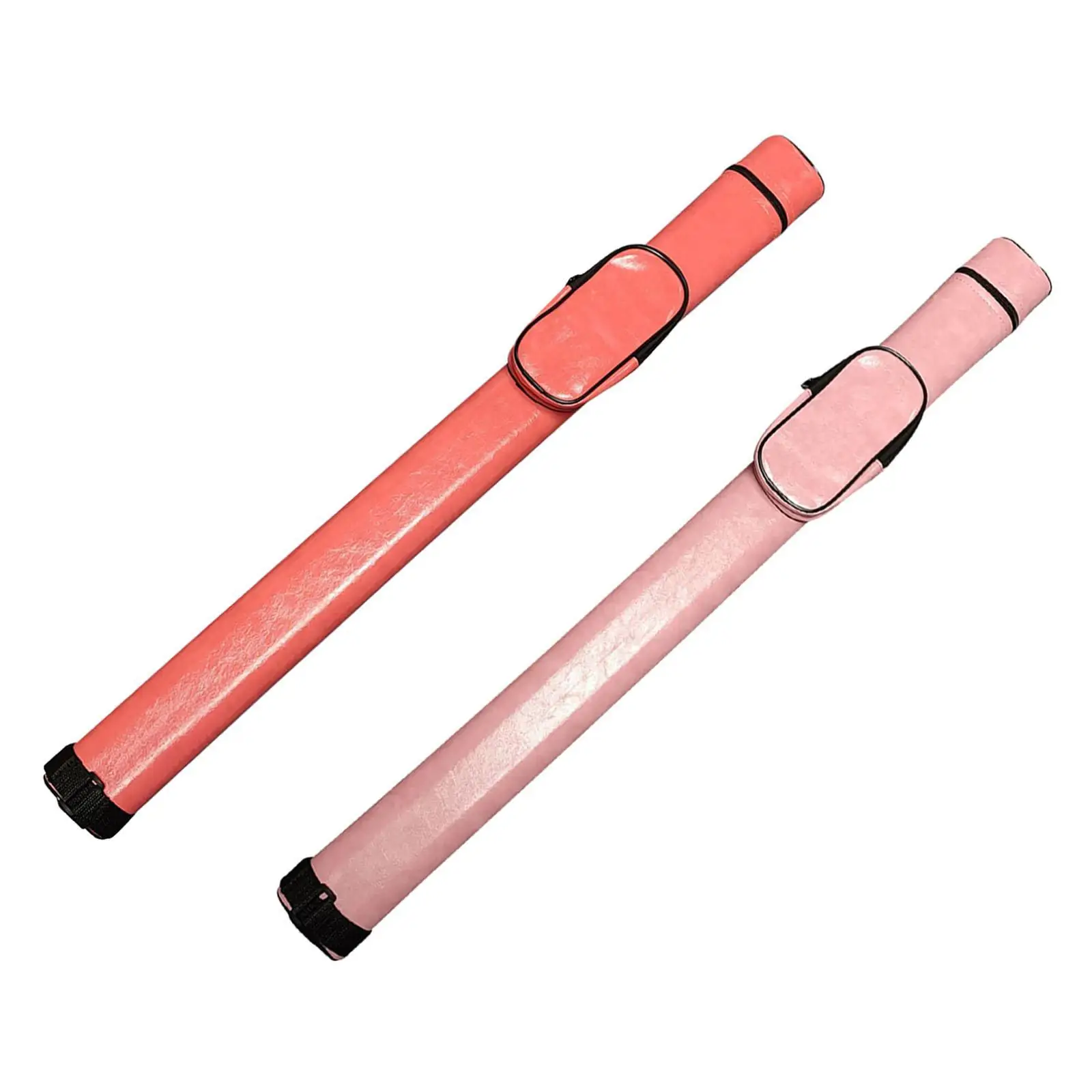 

Pool Cue Case Lightweight Holder PU Leather Portable 1/2 Billiard Cue Case