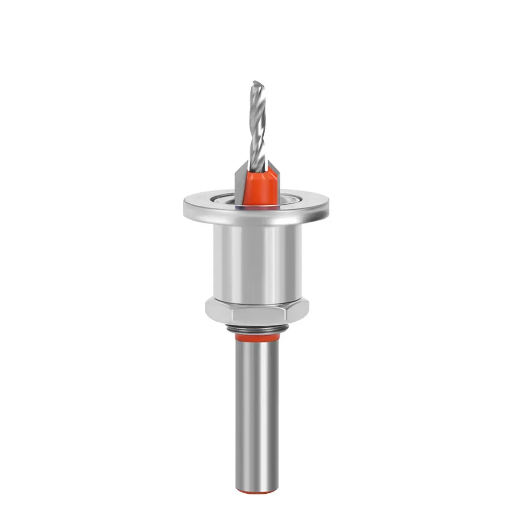 Produit phare : Foret à chanfreiner réglable en acier rapide, autotaraudeur pour le travail du bois, haute dureté, pour perçage profond