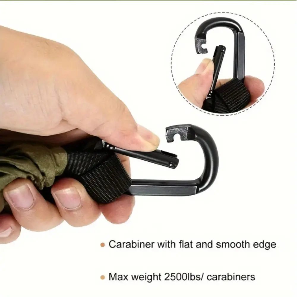 

Нейлоновый портативный гамак с цветовой комбинацией, из высокопрочной парашютной ткани, ультралегкий, с ремнями для крепления к деревьям и карабинами