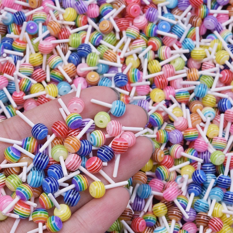 20pcs Random Mix Food Accessories Ice Cream Doughnut Charm Pendant Jewelry Making Bulk Resin Materials To Make Earrings Keychain