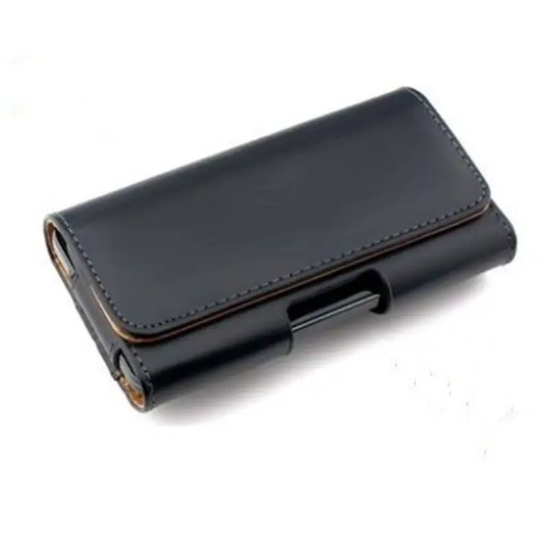 PU Leather Horizontal Waist Belt Clip Pouch Phone Bag Holster Protective for Case on for Men 517D