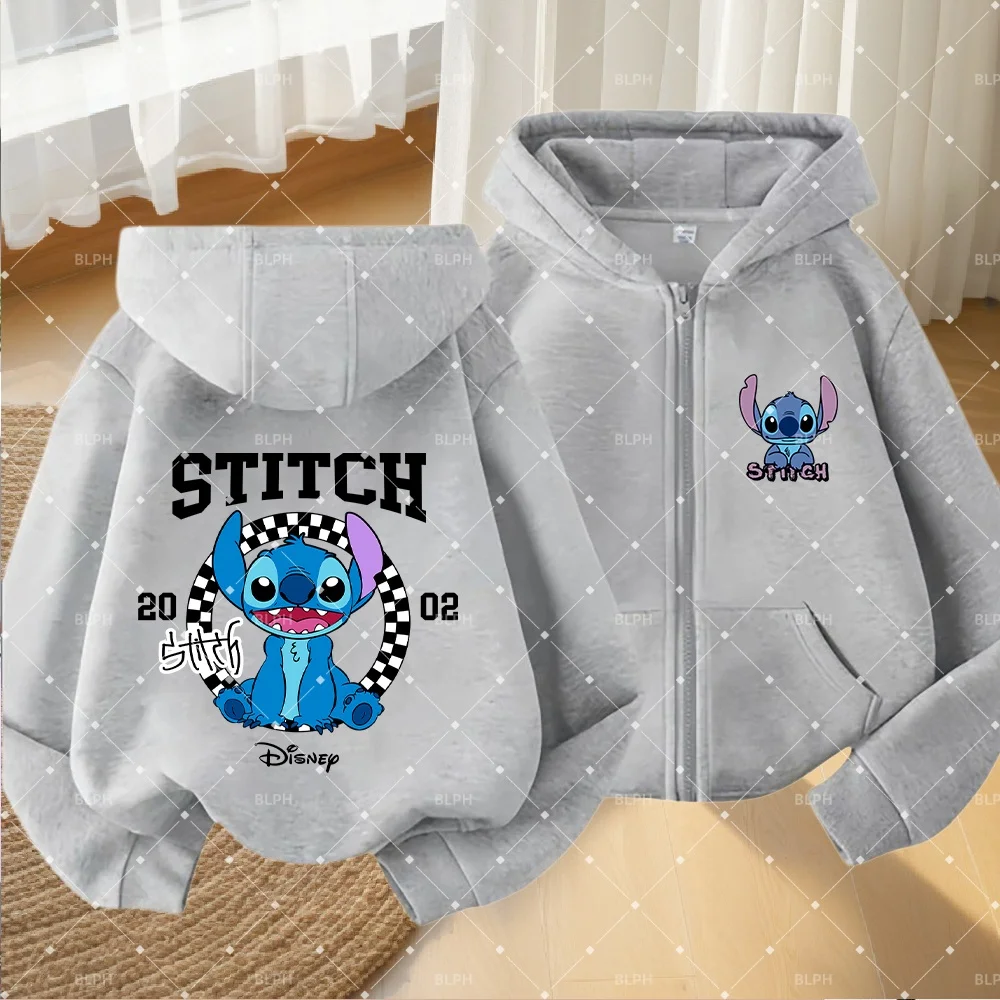 Sudadera con capucha y cremallera para niños de Disney Lilo & Stitch con estampado de Lilo, cómoda y elegante para los más pequeños