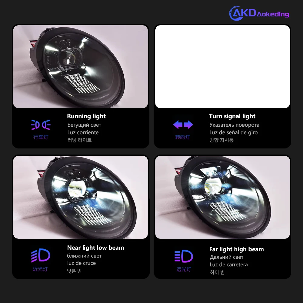 AKD Car Styling for Porsche 911.1 911.2 Headlights 2012-2018 991 LED Headlight Projector Lens DRL Head Lamp Auto Accessories