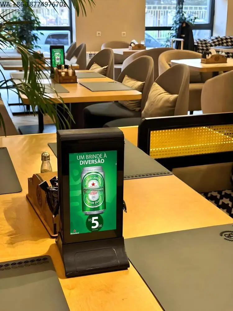 New Restaurant Bar Coffee Shop Salon Car Dealership Bank Products Promotion Menu Service Digital Display Battery Powered Screen