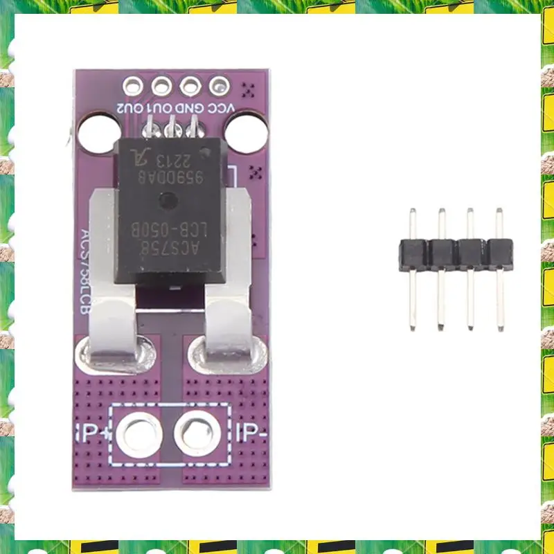3C Electron ACS758 ACS758LCB-050B Current โมดูล Linear Hall Current Sensor PFF-T Current Detection 3-5V 50A ติดตั้งง่าย Easy T