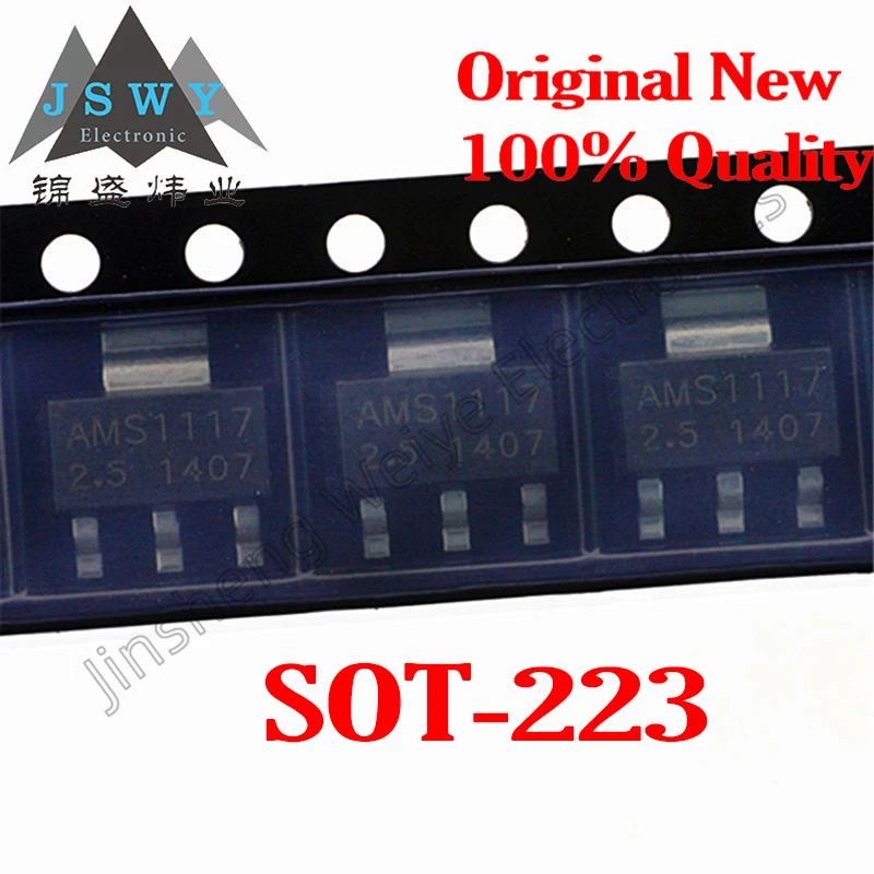 

(20-50PCS) AMS1117-2.5 SOT-223 Low Dropout Linear Voltage Regulators (LDO) 100% original in stock Fast shipping!