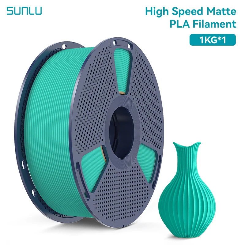 SUNLU High Speed Matte PLA Classic Filament 1.75mm 600mm/s Netjes Gewikkeld 1KG Herbruikbare Spoel Geschikt voor Navulling van de Meeste FDM 3D Printers