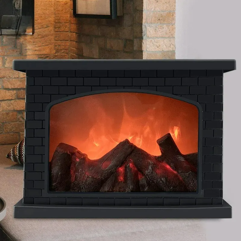 

Customizable Fireplace Flame Light, Charcoal style LED Table Lights, USB or Battery Power Lamp, for Holiday Winter Gift Party