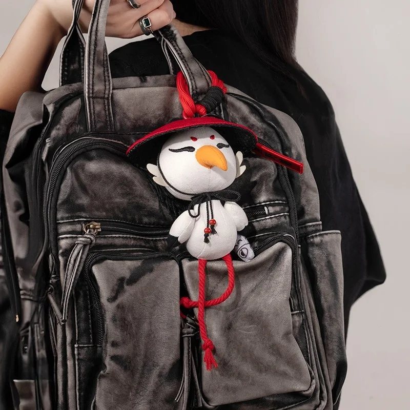 Exclusive Premium Quality Leisurely Clouds And Wild Cranes Keychain Plush Toy Backpack Accessory High-Quality Doll Gift For Boys