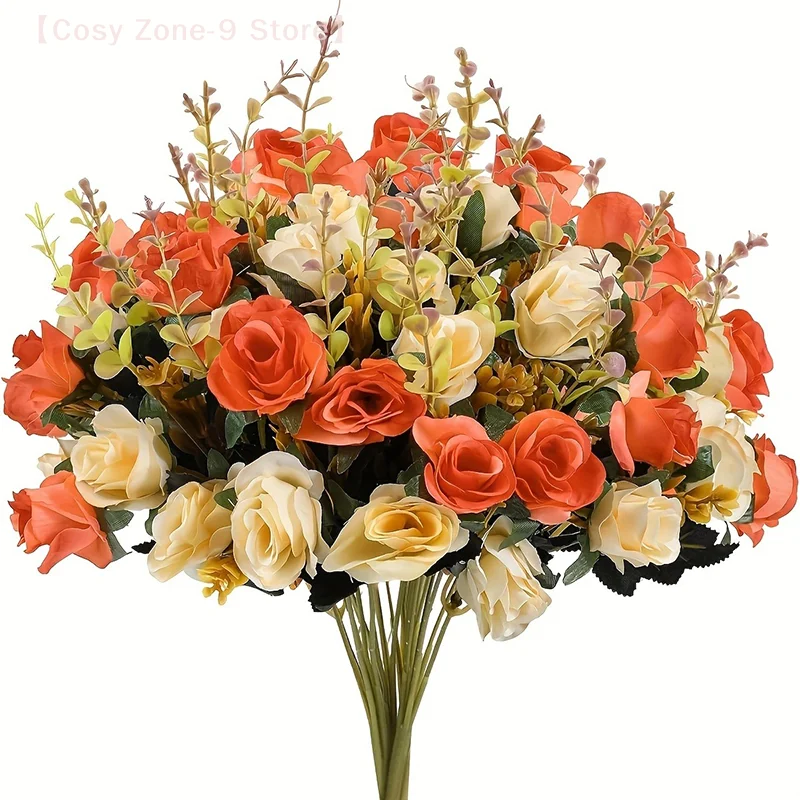 

1Pc Silk Rose Artificial Flowers Wedding Home Christmas Decoration Bride Bouquet Craft Scrapbooking Wreaths Photography Props