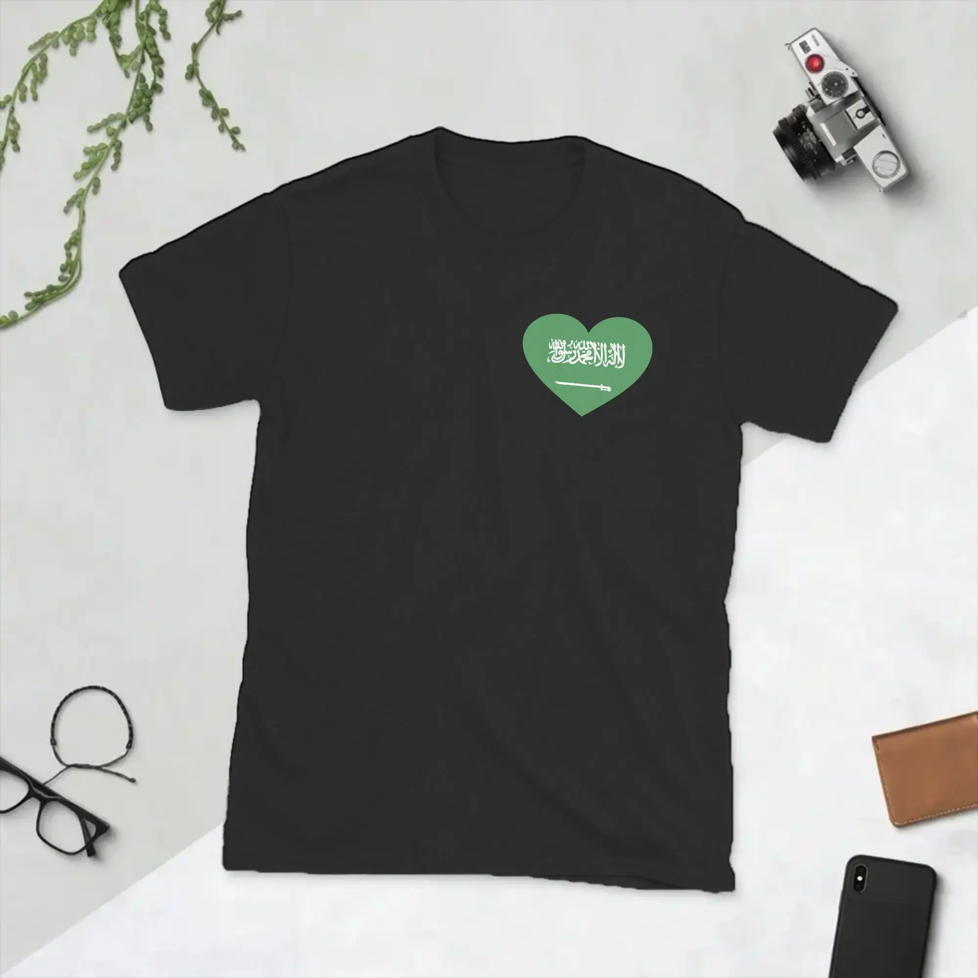 Men Saudi Arabia Flag T Shirts Saudi National Day 100% Cotton Clothing Novelty Short Sleeve O Neck Tee Shirt 4XL 5XL T-Shirt