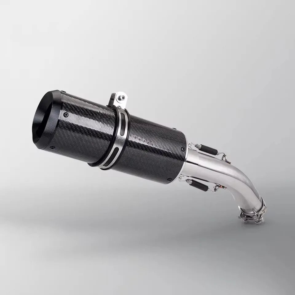 

For Triumph Daytona 675 675R 2013-2017 Escape Motorcycle Blue / Black Exhaust Pipe With 51MM Muffler Link Pipe Connecting Pipe