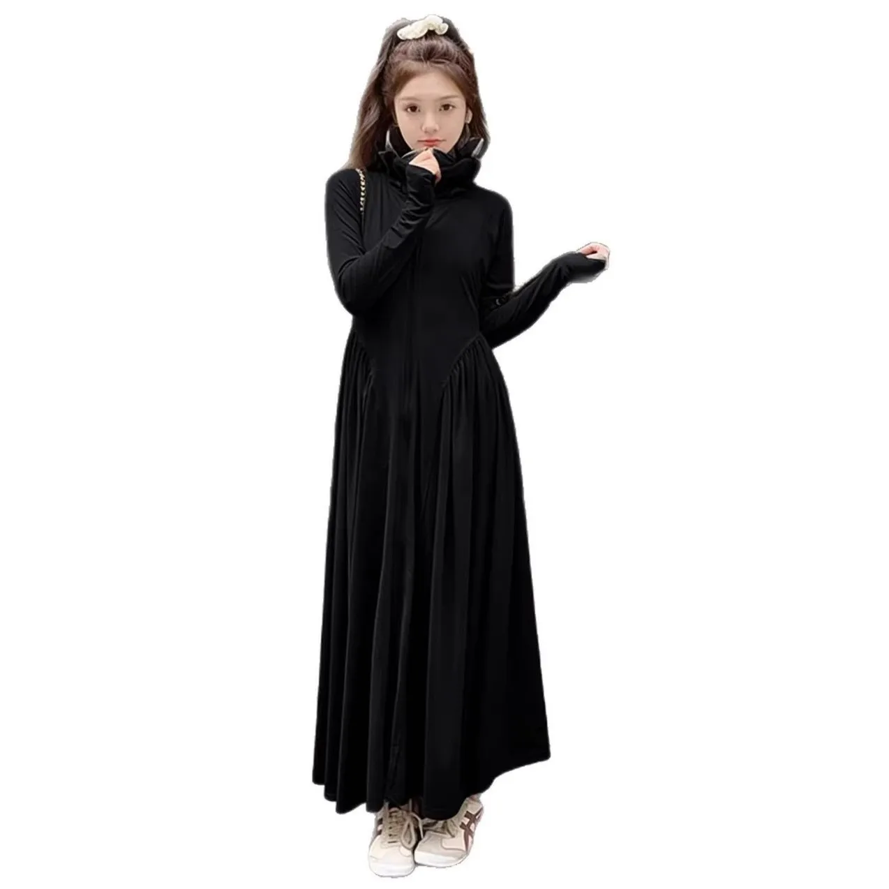 Roupas de proteção solar para mulheres no verão, leves e respiráveis, com cintura extra longa e silhueta esguia. Saia Protetora Solar