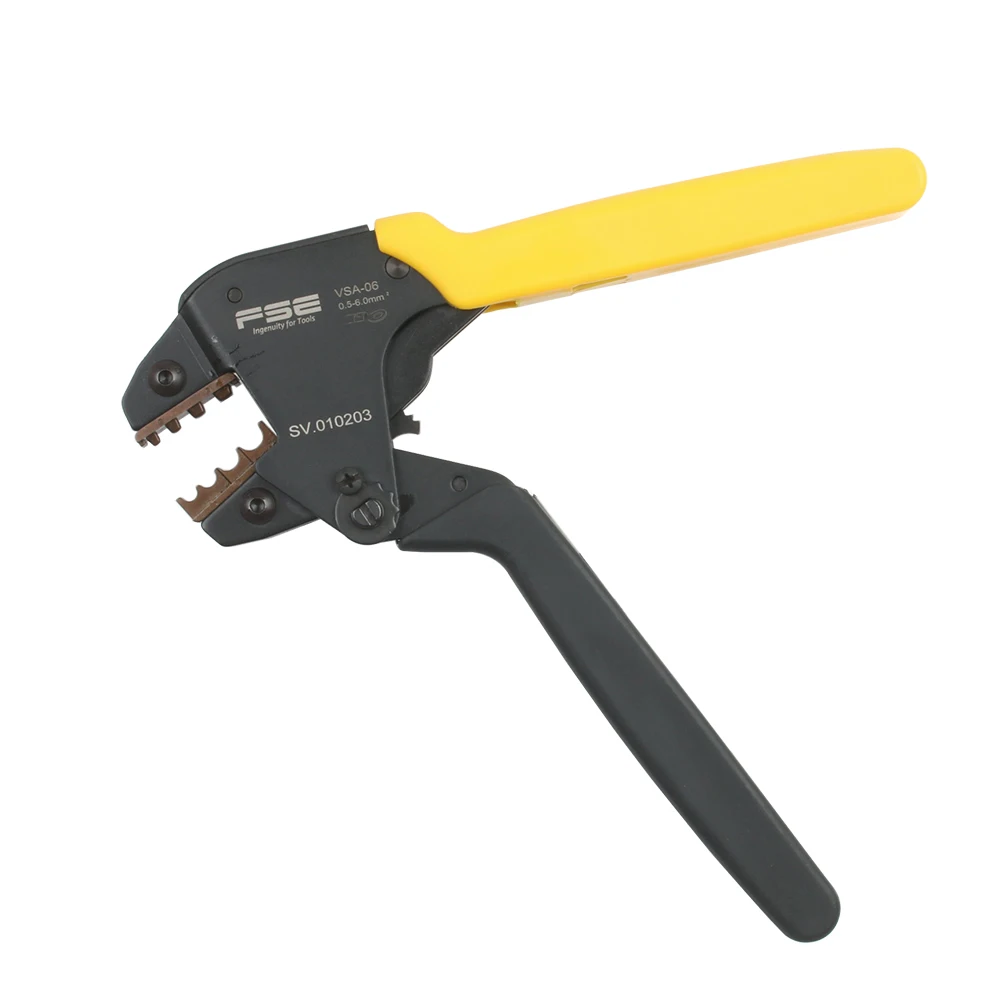 Pinza a crimpare VSA-06 0,25-6mm2 23-10AWG per terminali non isolati morsetto mini utensili di tipo autolegolanti per risparmiare manodopera