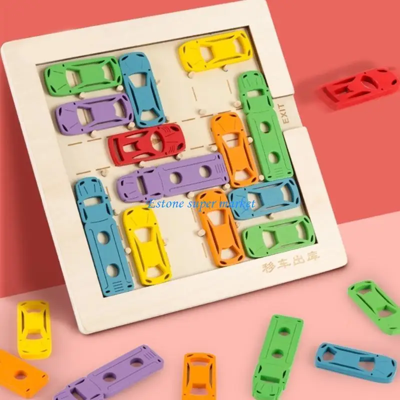 

090B Parking Maze Toy for Baby Car Toy with Instructions for Use and Geometric Moving