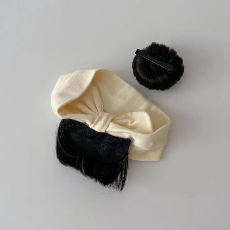 Nouveau bandeau à pour bébés filles, perruques à nœud pour nourrissons, couvre-chef, accessoires cheveux