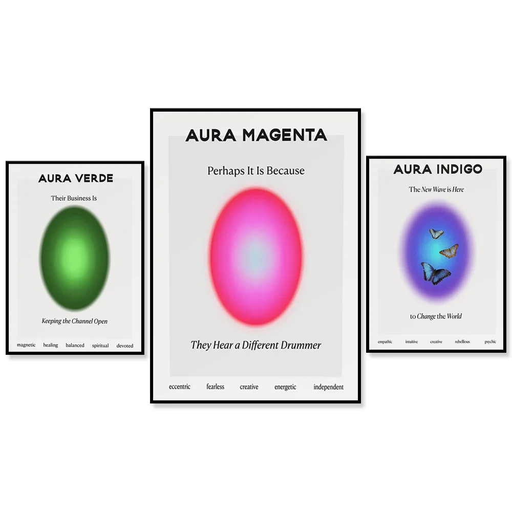 

Aura Magenta, Indigo Prints, Rebellion, Spirituality, Psychic, Healing, Concentration, Chakra Poster, Aesthetic Art Decoration P