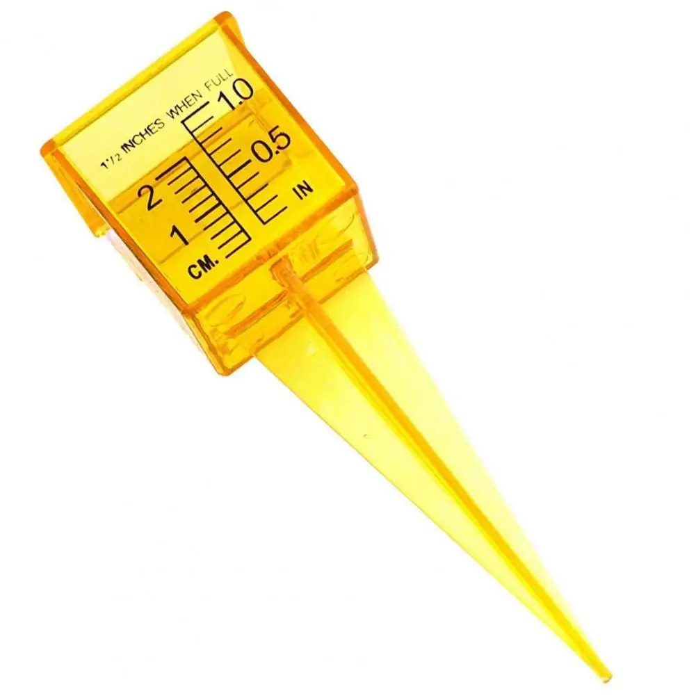 

Outdoor Rain Gauges 10Pcs Useful with Stake Yellow Color Clear Rain Water Meters Rain Gauges Garden Supplies