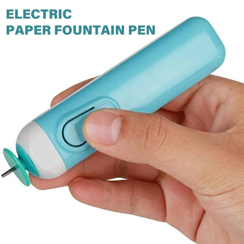 Curling Pen Electric Slotted Paper Pen Craft Quilling Tool Electric Quilling Pen for Scrapbooking Drawing Paper Craft