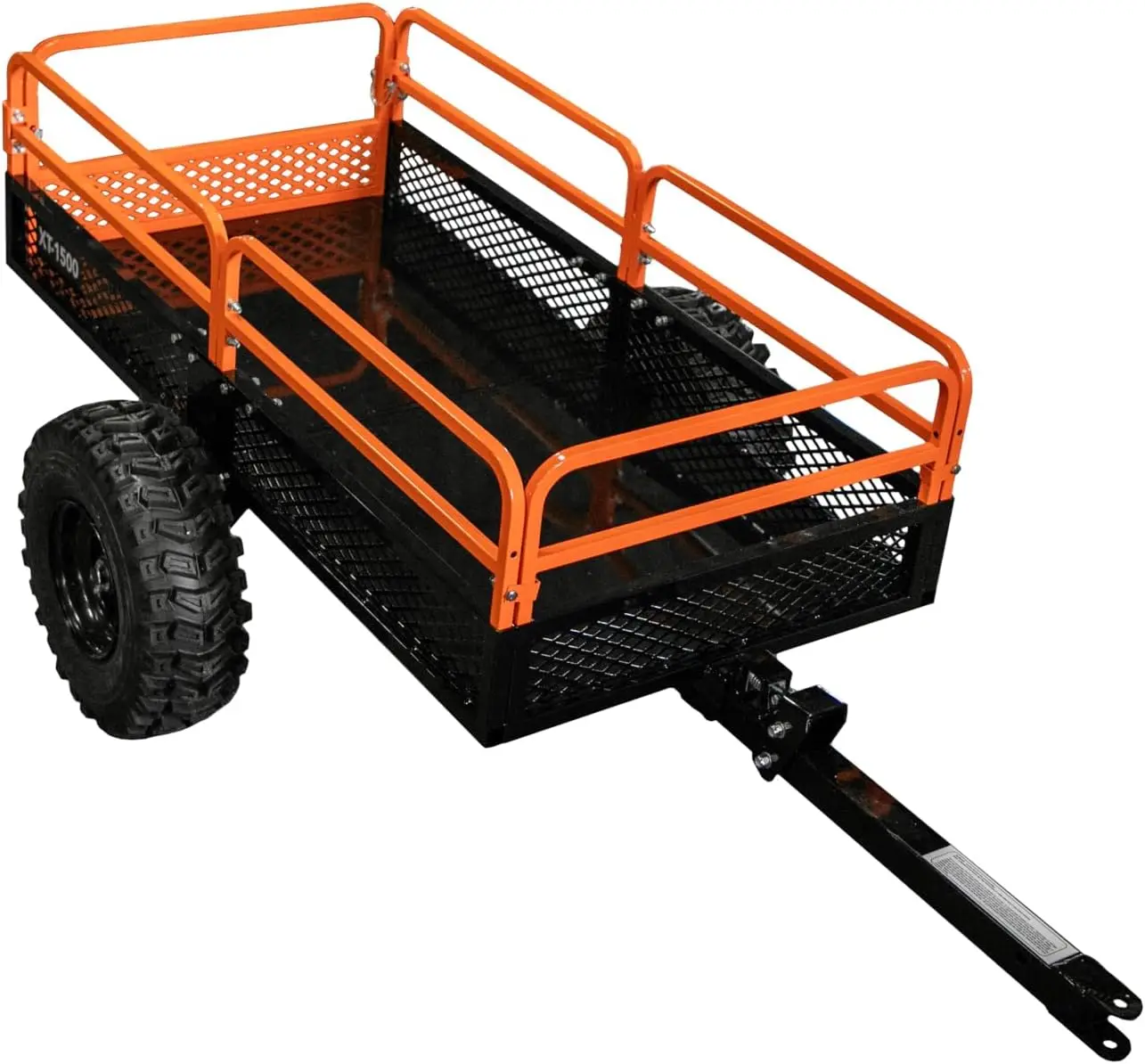 

Impact IMPLEMENTS® 1500lb Utility Cart Cargo Trailer with Solid Steel Floor for Lawn Garden Tractors ATV's UTV's and More. Origi
