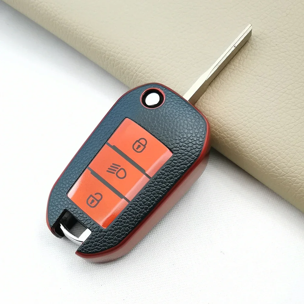 High Quality TPU Car Key Case Shell Cover for Citroen C4L CACTUS C5 C3 C6 C8 Picasso Xsara for Peugeot 3008 308 RCZ 508 408 2008