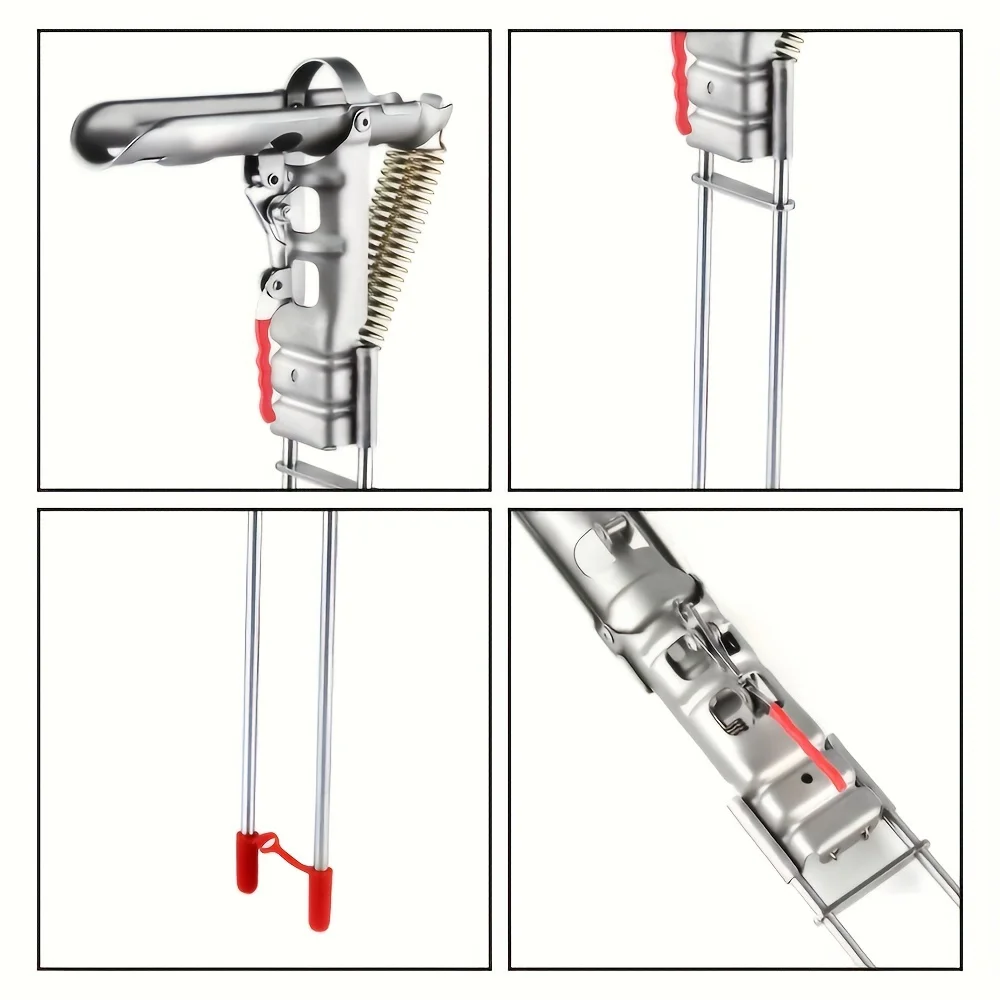 Automatic Spring Fishing Rod Holder, Adjustable Folding Stainless Steel, Ideal for Hands-Free Ground Fishing（2Pcs） view 5